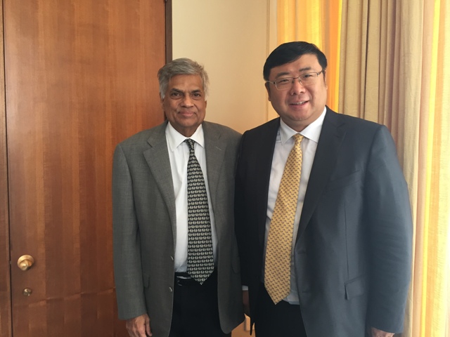 Sri Lanka primer Vic Ramah Sinha met Chairman Li Yong